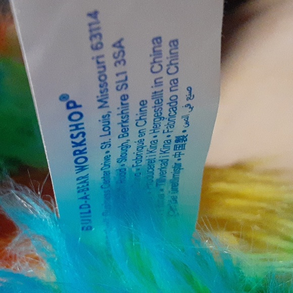 Build A Bear Lisa Franks Rainbow Teddy Shaggy - Picture 2 of 3